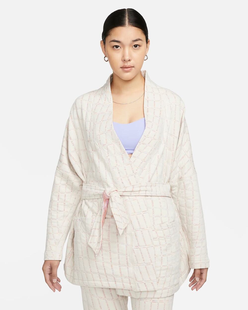 Nike Yoga Therma-FIT Luxe Women's Jacquard Top Jacket Reversible Small NEW